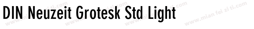 DIN Neuzeit Grotesk Std Light Regul字体转换